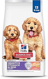 Hill's Science Diet Puppy Sensitive Stomach & Skin Dry Dog Food, Salmon & Brown Rice, 13 lb. Bag
