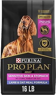 Purina Pro Plan Sensitive Skin and Sensitive Stomach Dog Food Lamb and Oat Meal Formula - 16 lb. Bag