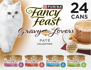 Purina Fancy Feast Gravy Lovers Variety Pack Feast Pate in Wet Cat Food Gravy - (Pack of 1) 4.5 lb. Boxes