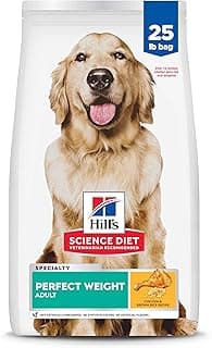Hill's Science Diet Adult Perfect Weight Dry Dog Food, Chicken & Brown Rice, 25 lb. Bag