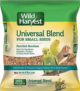 Wild Harvest Universal Blend For Small Birds 3 Pounds, Foritified Nutrition