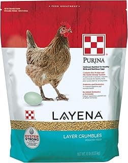 Purina Layena | Nutritionally Complete Layer Hen Feed Crumbles | 10 Pound (10 lb) Bag