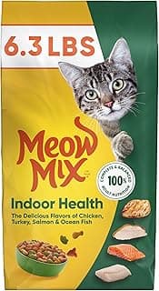 Meow Mix Indoor Health Dry Cat Food, 6.3 Pound Bag