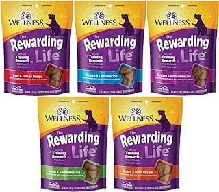 Wellness Wellbites Soft & Chewy Variety Pack (5 Flavors, 6 Ounce Bags)