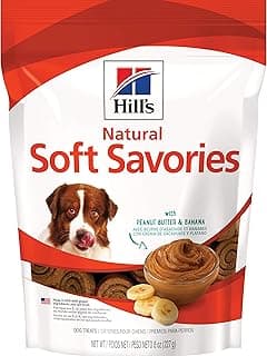 Hill's Natural Soft Savories Dog Treats, Peanut Butter & Banana, 8 oz. Bag