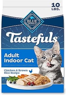 Blue Buffalo Blue Tastefuls Natural Adult Indoor Cat Chicken & Brown Rice Recipe Food for Cats 10 lb