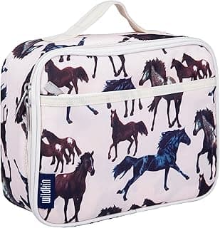 Wildkin Kids Insulated Lunch Box, Keeps Food Hot or Cold, BPA-Free with Mesh Pockets & Easy-Clean Lining – Ideal for School, Travel & Daycare – Horse Dreams