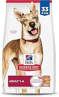 Hill's Science Diet Adult 1-6 Dry Dog Food, Lamb Meal & Brown Rice, 33 lb. Bag