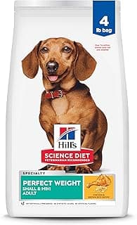 Hill's Science Diet Adult Perfect Weight Small & Mini Dry Dog Food, Chicken, 4 lb. Bag