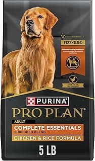 Purina Pro Plan Complete Essentials Shredded Blend Chicken and Rice Dog Food Dry Formula with Probiotics for Dogs - 5 lb.