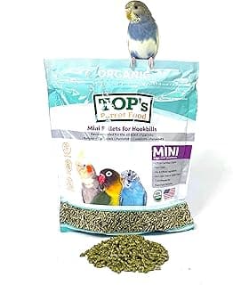 TOP's Mini Parrot Pellets 1 lb, USDA Organic Certified, Non-GMO Bird Food
