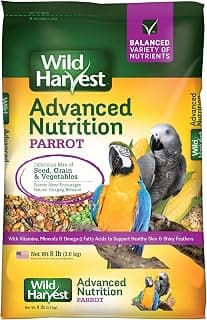 Wild Harvest Advanced Nutrition Parrot 8 Pounds, Seed, Grain And Vegetable Mix
