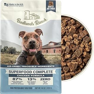 BADLANDS RANCH by Katherine Heigl – Superfood Complete Air-Dried Chicken Dog Food – High Protein with Superfoods for Daily Wellness & Consistent Nutrition – 64 oz