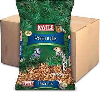 Kaytee Shelled Peanuts for Cardinals, Blue Jays, Woodpeckers and Other Outside Wild Birds, 11 Pounds