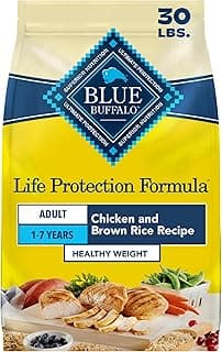 Blue Buffalo Life Protection Formula Healthy Weight Adult Dry Dog Food, Chicken & Brown Rice, Supports Immunity with Antioxidant-Rich LifeSource Bits, Promotes Lean Muscles & Weight Control, 30 lbs.