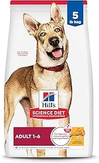 Hill's Science Diet Adult 1-6 Dry Dog Food, Chicken & Barley, 5 lb. Bag