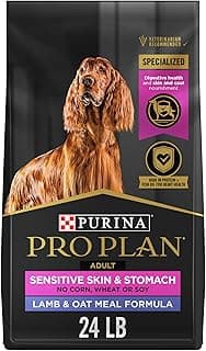 Purina Pro Plan Sensitive Skin and Sensitive Stomach Dog Food Lamb and Oat Meal Formula - 24 lb. Bag