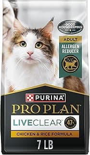 Purina Pro Plan Allergen Reducing, High Protein Cat Food, LIVECLEAR Chicken and Rice Formula