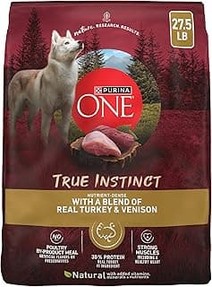 Purina ONE True Instinct With A Blend Of Real Turkey and Venison Dry Dog Food - 27.5 lb. Bag