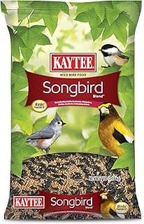 Kaytee Songbird Wild Bird Seed Food, Blended for Grosbeaks, Chickadees, Titmice, Cardinals, Nuthatches & More, 7 Pounds