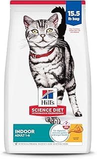 Hill's Science Diet Adult 1-6 Indoor Dry Cat Food, Chicken, 15.5 lb. Bag
