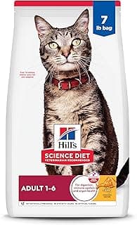 Hill's Science Diet Adult 1-6 Premium Nutrition Dry Cat Food, Chicken Recipe, 7 lb. Bag