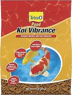 TetraPond Koi Vibrance 1.43 Pounds, Soft Sticks, Floating Pond Food