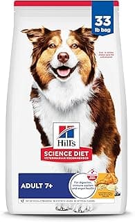 Hill's Science Diet Adult 7+ Dry Dog Food, Chicken Meal, Barley, & Rice, 33 lb. Bag