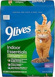 9Lives Indoor Complete Dry Cat Food, 20 lb. Bag