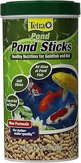 Tetra Pond Sticks, Koi Fish & Goldfish Food, Soft Sticks, Easy to Digest Floating Pond Fish Food, 3.53 ounces