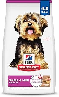 Hill's Science Diet Adult 1-6 Small & Mini Dry Dog Food, Lamb Meal & Brown Rice, 4.5 lb. Bag