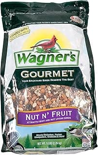 Wagner's 82072 Gourmet Nut & Fruit Wild Bird Food, 5 Pound (Pack of 1)