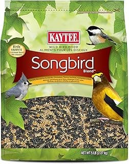 Kaytee Wild Bird Songbird Blend Bird Seed, 5 Pound
